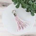 Tassel Key Chain with Micro USB Charging Cable