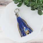 Tassel Key Chain with Micro USB Charging Cable