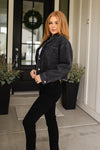 TTYL Jacket In Black Denim