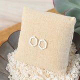 Hexagon Stud Earrings