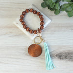 Wendy Hands Free Wood Beaded Keychain