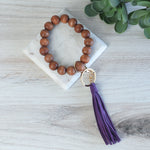 Wendy Hands Free Wood Beaded Keychain