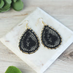 Lace Teardrop Dangle Earrings