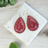 Lace Teardrop Dangle Earrings
