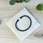 Balance Bangle Bracelets: Silicone and Pearl
