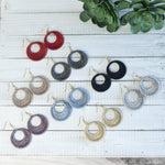 Cora Silky Wrapped Dangle Earrings