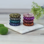Medium Lauren Lane Hair Coil Set in Jewel Tones