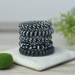 Large Lauren Lane Hair Coil Set in Black and White