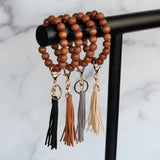 Wendy Hands Free Wood Beaded Keychain