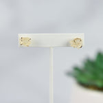 Tory Semi Precious Natural Stone Claw Stud Earrings