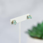 Tory Semi Precious Natural Stone Claw Stud Earrings