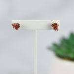 Tory Semi Precious Natural Stone Claw Stud Earrings