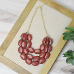 Helen Triple Strand Statement Necklace