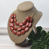 Helen Triple Strand Statement Necklace