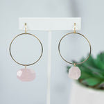 Haley Natural Stone Dangle Earrings