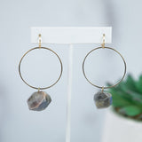 Haley Natural Stone Dangle Earrings