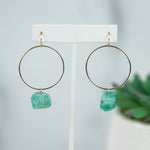 Haley Natural Stone Dangle Earrings