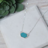 Annabelle Pendant Necklace with Silver Setting