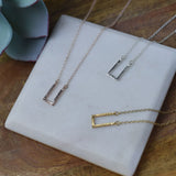 Open Box Pendant Necklace