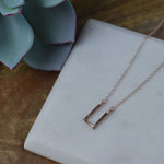 Open Box Pendant Necklace