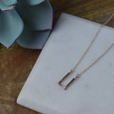 Open Box Pendant Necklace