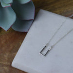 Open Box Pendant Necklace