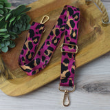 Adjustable Bag Strap 2 inch Leopard Pattern