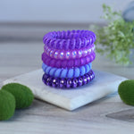 Large Lauren Lane Hair Coil Set in Grape Crush