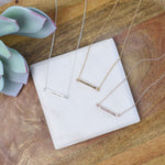 Latitude Bar Pendant Necklace