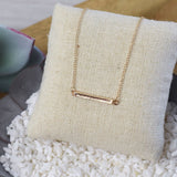 Latitude Bar Pendant Necklace