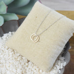 Double Karma Pendant Necklace