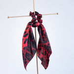 Satin Leopard Hair Scarf