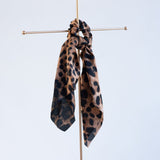 Satin Leopard Hair Scarf