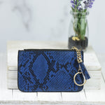 Katie Snake Print Wristlet