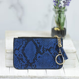 Katie Snake Print Wristlet