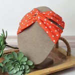 Twist Front Polka Dot Head Wraps