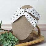Twist Front Polka Dot Head Wraps