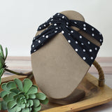 Twist Front Polka Dot Head Wraps
