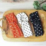 Twist Front Polka Dot Head Wraps