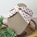 Twist Front Polka Dot Head Wraps