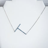 Large Letter / Initial Necklace In Silver