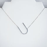 Large Letter / Initial Necklace In Silver