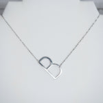 Large Letter / Initial Necklace In Silver