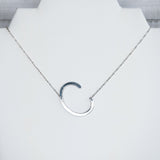 Large Letter / Initial Necklace In Silver