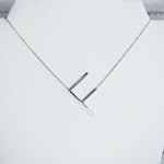Large Letter / Initial Necklace In Silver