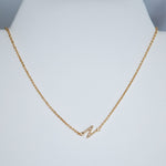 Gold Dipped Mini Sideways Letter Necklace