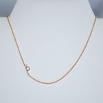 Gold Dipped Mini Sideways Letter Necklace