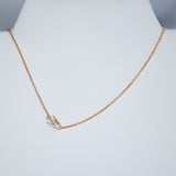 Gold Dipped Mini Sideways Letter Necklace