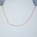 Gold Dipped Mini Sideways Letter Necklace