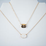 Ivory Shell Reversible Initial Letter Necklace